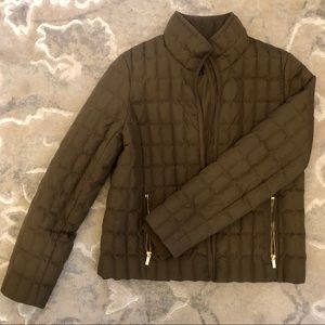 J. Crew Olive Quilted Jacket
